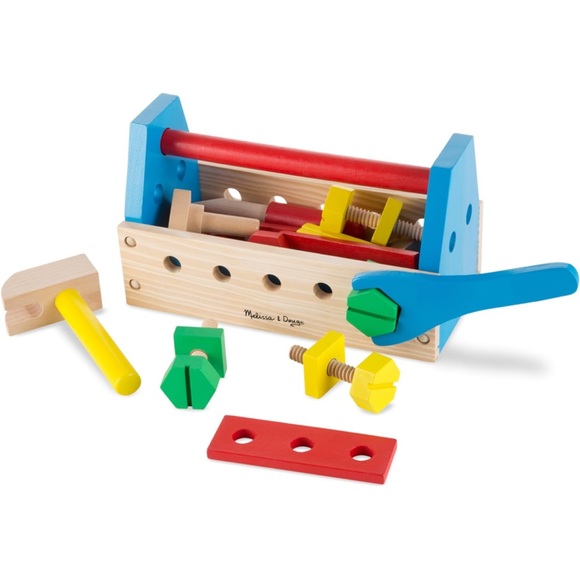 Melissa & Doug Take-Along Tool Kit Wooden Construction Toy (24 pcs) - Picture 5 of 17